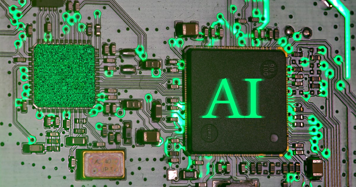 Мікросхема з написом AI