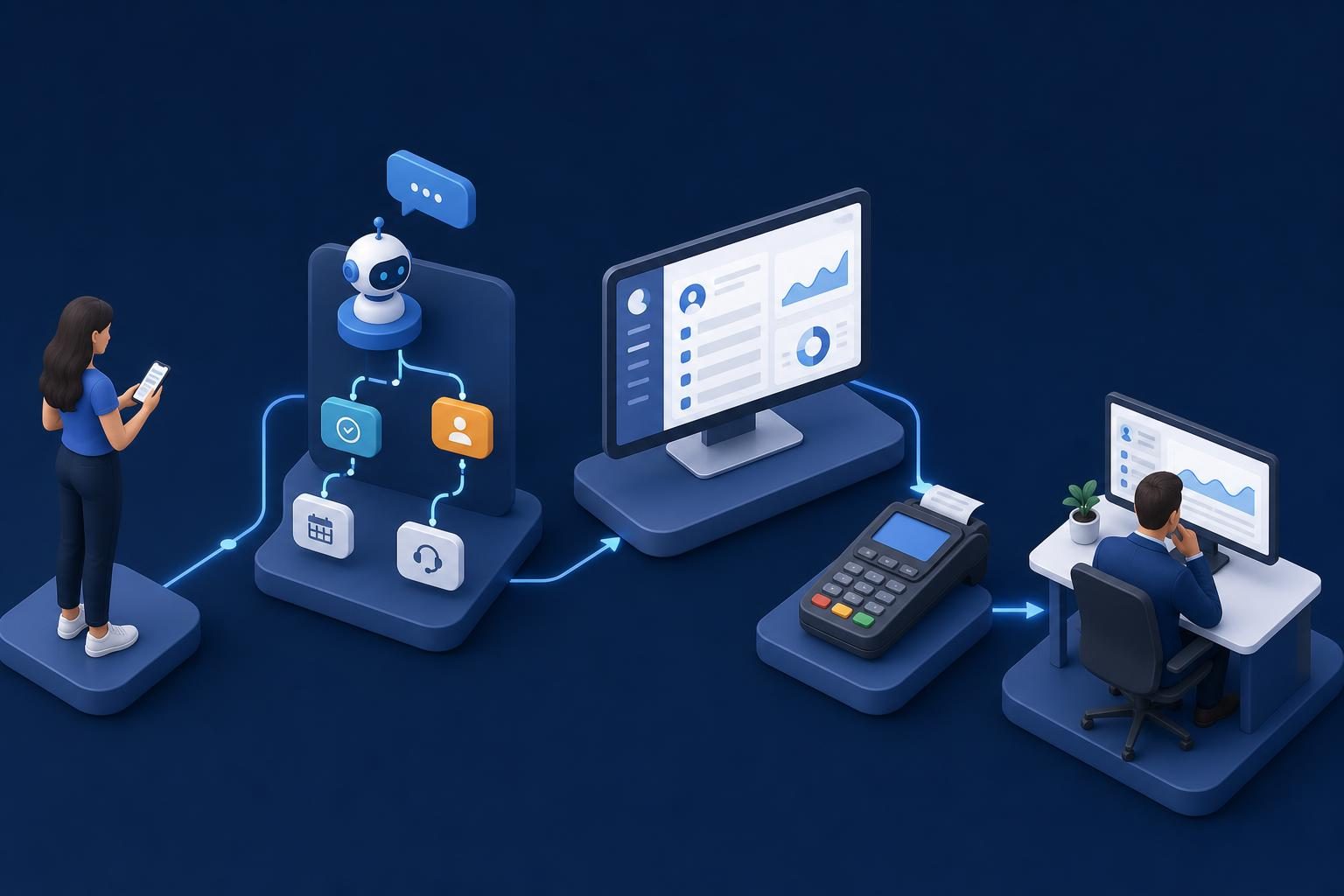 Схема роботи Telegram-бота від повідомлення клієнта до CRM та оплати